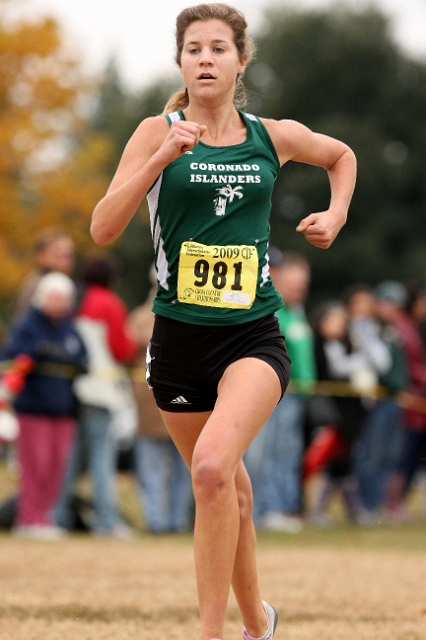 2009 CIF XC Girls D4-098.JPG - 2009 California CIF Cross Country Championships, Woodward Park, Fresno, California